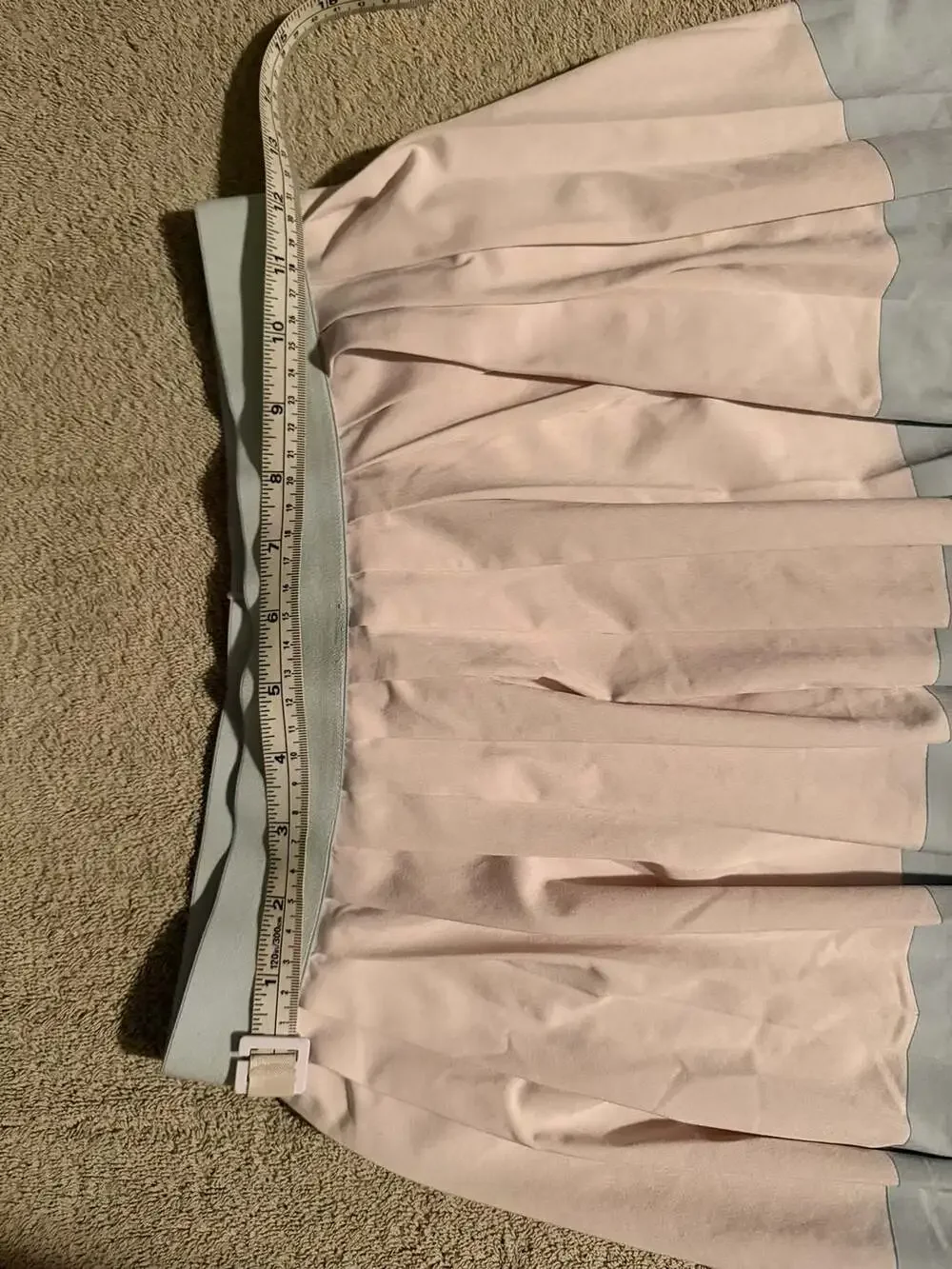Athleta Girl Pleated Skort Size XL/14 Pink Blue Athletic Skirt